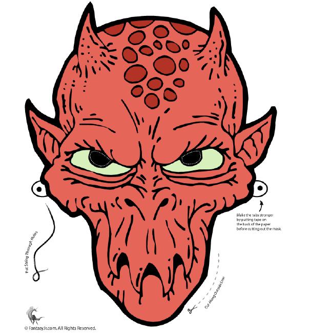 Kostenlose Halloweenmasken für Kinder | FRESHDADS Väter – Helden – Idole